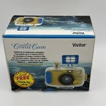 Vintage Vivitar Underwater 35MM Film Camera Up To 82' Depth Complete Box. Fixed Price $29.99.
