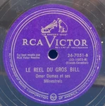Omer Dumas Et Ses Menestrels 78 Reel Gros Bill / Marie Madeleine 2B. Fixed Price $11.99.