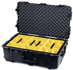 Pelican 1654 Waterproof 1650 Case W/ Yellow & Black Divider Set, Wheels Exc. Fixed Price $325.99.