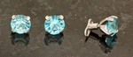 Pc 5MM Aqua C.z. Prong Set Gem Dermal Anchors Heads 14G 316L Surgical Steel. Fixed Price $11.99.