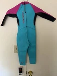 O'neill Toddler REACTOR-2 2MM Back Zip Full Wetsuit Light Aqua/graphite/berry 3. Fixed Price $99.99.