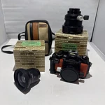 Nikonos Orange Underwater W/15MM F/2.8 & Finder 35MM Japan Vintage. Fixed Price $445.00.