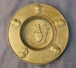 Original 1940 World War Ii Navy Diver Brass Ashtray Helmets. Fixed Price $125.00.