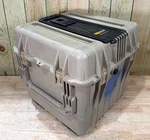 Pelican 0340 Tan Protector Case Waterproof Good Condition Ab. Fixed Price $199.00.