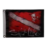 Salt Life Dive & Skull Flag - 100% Polyester SLBT2005 Black 24" X 36". Fixed Price $37.46.