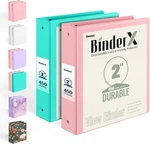 Binderx Extra Durable Binder, 1 Inch Round Rings, Fits 350. Fixed Price $19.49.