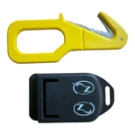 Zeagle Line Cutter: Divers Stainless Steel Serrated Blade Quick Release Sheath. Fixed Price $19.00.