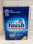 Finish Advanced Power Powder Dishwasher Detergent Lemon Scent 75 Oz Pre-soak New. Fixed Price $47.50.