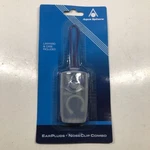 Aqua Sphere Silicone Ear Plugs W/ Lanyard, Nose Clip And Carrying Case Navy Gray. Fixed Price $9.99.