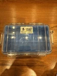 Pelican 1050 Watertight Hard Micro Case With Rubber Liner Blue. Fixed Price $24.99.