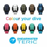 Shearwater Teric Colored Strap - Blue, Teal, Yellow, Orange, Pink, White. Fixed Price $47.00.