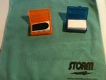 New 2 Storm Bowling 3/4 Inch Boxes Tape Free Microfiber Towel Ship Usa. Fixed Price $17.99.