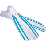 Oceanic Viper 2 Full Foot Fins, White/aqua, Medium (7.5/8.5). Fixed Price $64.95.