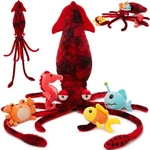 5PCS 41.3"GIANT Squid Sea Stuffed Animal Plush Kits For Kids, Ocean Theme Party. Fixed Price $38.96.