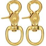 Quality Solid Brass 2-3/4" Trigger Snap Hooks 5/8" Swivel Round Eye Scissor S.... Fixed Price $24.73.