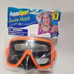 Vintage Aqua Swim Mask EM-1503 Orange Adjustable. Fixed Price $24.99.