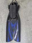 Scubapro Twin Jet Max Diving Fin Replacement Small Black Blue Spring Strap. Fixed Price $20.00.
