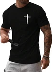 Floerns Men's Cross Print Short Sleeve Crewneck Tee Shirts Gift 5XL. Fixed Price $18.98.