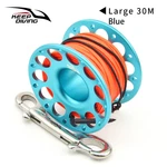 100FT, 30 Meter Line Aluminum Metal Finger Spool Reel Scuba Dive Wreck Clip. Fixed Price $39.95.