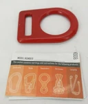 D-ring Pvc Coated Red Mbs 23KN By Fusion Climb Team Large Carbon Steel Tf. Fixed Price $14.23.