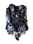 Scubapro Hydros Buoyancy Compensator Black With Harness & Weight Pockets. Fixed Price $625.00.