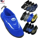 New Men's Water Sports Beach Barefoot Rubber Quick Dry Aqua Sock Slip On Shoes. Fixed Price $14.99.
