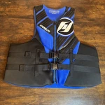 Hyperlite Indy Neo Grey Cga Vest Blue Men 4XL Tall 56 -60 Ski Uscg. Fixed Price $37.99.