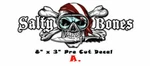 Salty Bones Scuba Diver Sticker Skull Gift Fish Men Life Bumper Car Boat. Fixed Price $9.95.
