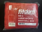 New Red Fitdom MB-6 Heavy Duty Large Sports Mesh Ball Bag. Fixed Price $19.99.
