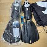 Scubapro Seawing Nova Open Heel Diving And Snorkeling Fins Size Xs Black. Fixed Price $129.00.