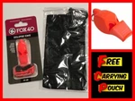 Fox 40 Eclipse Cmg Referee Pealess Whistle Orange With Lanyard & Free Pouch Nib. Fixed Price $7.24.