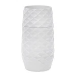 Amaranth Diamond Pattern 7.5 Inch Vase Durable Construction (white). Fixed Price $19.99.