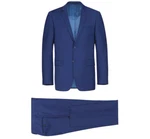 Renoir Mens Royal Blue 2-PIECE Suit (jacket/pants) Button Coat + Tie/hanky. Fixed Price $124.00.