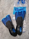Cressi Agua Short Fins, Flippers Sz Us Size 10-11, Uk 45-46 Scuba Blue. Fixed Price $17.50.