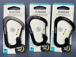 Pack New Nite Ize Slide Lock Carabiner Stainless Black #4 75LB 34KG CSL4-01-R6. Fixed Price $15.99.