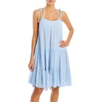 Aqua Cornflower Shoulder Tie Swimsuit Cover Up Dress Xs YJN1023. Fixed Price $14.99.