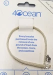 4OCEAN Large Polar Bear Braided Bracelet 7.75"-8.75". Fixed Price $19.95.