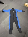 Men Blue, Black 5MM Cold Weather Wetsuit, With Head And 3MM Gloves.. Fixed Price $125.00.
