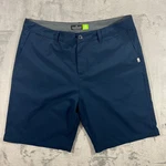 Quiksilver Union Amphibian Hybrid Chino Shorts Mens 36 Navy Blue 4-WAY Stretch. Fixed Price $19.00.