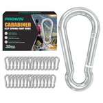 30PCS M6 Heavy Duty Spring Snap Hook Carabiners, 2.36" Galvanized Steel Clips.... Fixed Price $35.28.