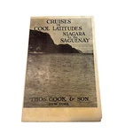 Vintage 1920 Thos Cook Canada Steamship Deck Plan Map Niagara Travel Saguenay. Fixed Price $45.00.