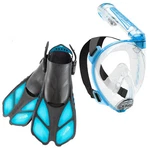 Used Cressi Duke Dive And Bonete Aquamarine -fins L/xl -mask S/m. Fixed Price $47.95.