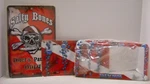 Salty Bones Divers Parking Only Sign Flag License Plate & Metal Frame 3PC. Fixed Price $24.95.