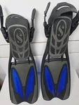 Scubapro Jet Sport Fin Blue/blk Size Medium. Fixed Price $48.49.