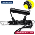 Scuba Diving Landyard, Stainless Steel Spring Coiled Camera Lanyard With Qu. Fixed Price $27.43.