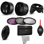 58MM Pro Lens,filters,hood Kit For Canon Eos Xsi Xti T1I T2I T3I Rebel. Fixed Price $79.99.
