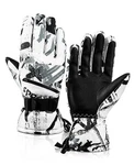 Winter Ski 5-FINGER Waterproof Gloves, Black Medium. Fixed Price $15.37.