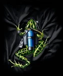 Amphibious Outfitters T-shirt Scuba Frog Black Dive D0021B. Fixed Price $22.00.