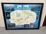 Vintage 1984 Sail Dive British Virgin Islands Nautical Map Poster Bvi Caribbean. Fixed Price $74.99.