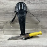 Rare Vintage Swimaster Yellow Handled Diving Knife Tris Mares Italy Sheath Case. Fixed Price $84.36.
